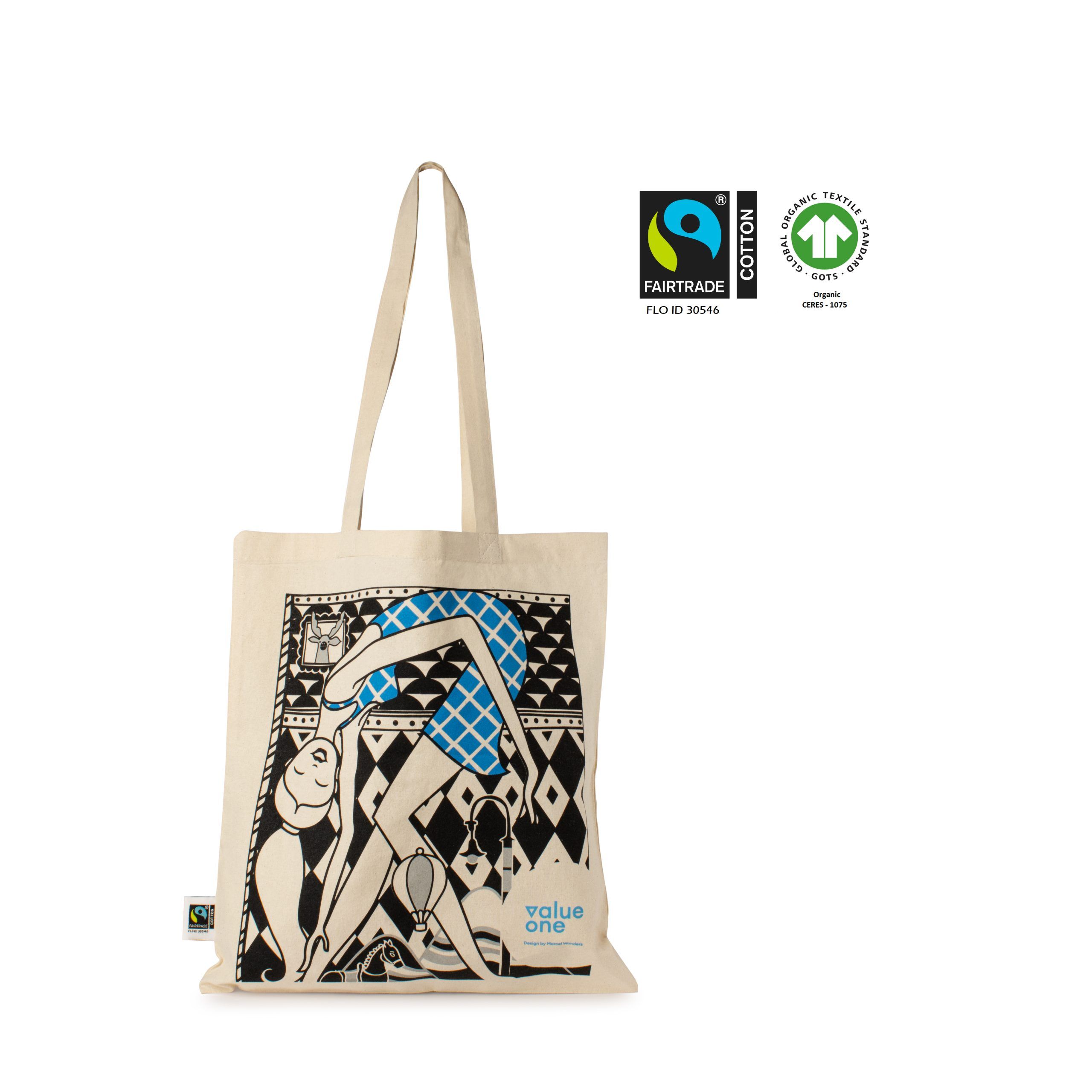 Fairtrade-Tasche bedruckt ValueOne