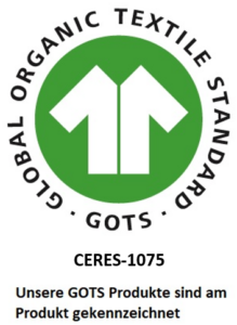 GOTS Zertifikat CERES-1075